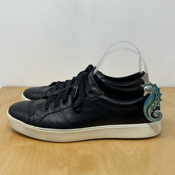 UA Court 96 Men Under Armour Modern Court Black Lace Up Sneakers Size 9